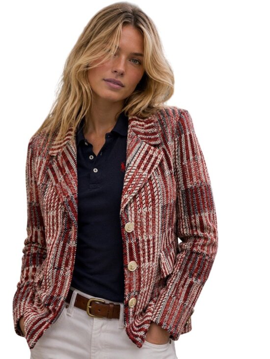 Cabi Jackets & Blazers - cabi Captain Blazer Style 6028 Red White Blue Nautical Knit Jacket M